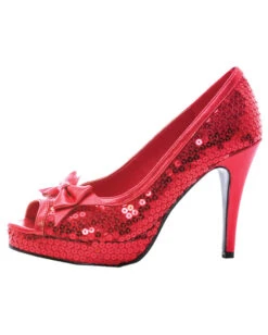 Glitter Pumps Mit Schleife Rot -Schattenfest Verkäufe glitter pumps mit schleife rot sexy pumps mit glitzernden pailetten 25342 2