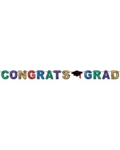 Glitzender Congrats Grad Banner