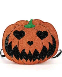 Glitzernder Jack O'Lantern Rucksack -Schattenfest Verkäufe glitzernder jack o lantern rucksack glittery jack o lantern backpack halloween zubehoer halloween kuerbis rucksack 54517 3