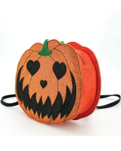 Glitzernder Jack O'Lantern Rucksack -Schattenfest Verkäufe glitzernder jack o lantern rucksack glittery jack o lantern backpack halloween zubehoer halloween kuerbis rucksack 54517 4