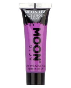 Glow In The Dark Make-up Violett