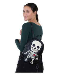 Glow In The Dark Skelett Rucksack -Schattenfest Verkäufe glow in the dark skelett rucksack skeleton backpack halloween kostuem zubehoer 54520 4