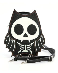 Glow In The Dark Skelett Fledermaus Handtasche