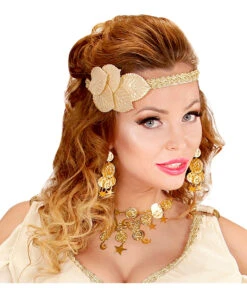 Goldenes Schmuckset Esmeralda -Schattenfest Verkäufe goldenes schmuckset esmeralda bauchtaenzerin kostuem accessoires haremsdame verkleidungs accessoires 17275 04