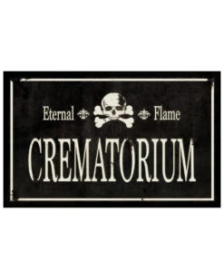 Gothic Crematorium Schild 43x11cm