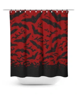 Gothic Duschvorhang Mit Fledermäusen