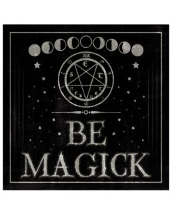 Gothic Metallschild "Be Magick" 20cm