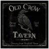 Gothic Metallschild "Old Crow Tavern" 20cm