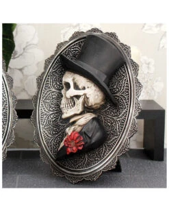 Gothic Skelett Gentleman Day Of The Dead Wandbild -Schattenfest Verkäufe gothic skelett gentleman day of the dead wandbild gothic skeleton gentleman wall plaque gothic deko 39302 5