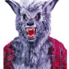Graue Werwolf Maske Mit Zähnen
