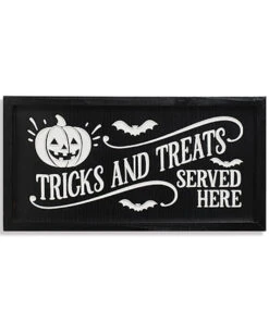Halloween Wandbild "Tricks And Treats Served Here" 41cm