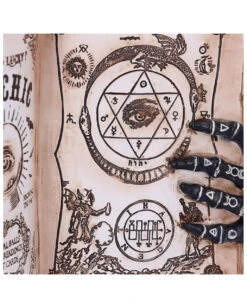 Grimoire Hexenbuch Deko 25,8cm -Schattenfest Verkäufe grimoire hexenbuch deko psychic compendium deco halloween tischdekoration 51062 06