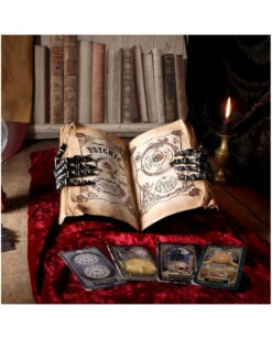 Grimoire Hexenbuch Deko 25,8cm -Schattenfest Verkäufe grimoire hexenbuch deko psychic compendium deco halloween tischdekoration 51062 07