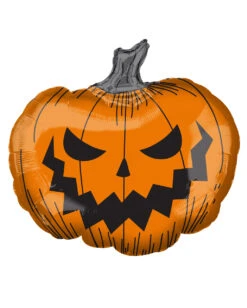 Grinsender Kürbis Folienballon