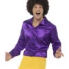 60s Disco Hemd Violett