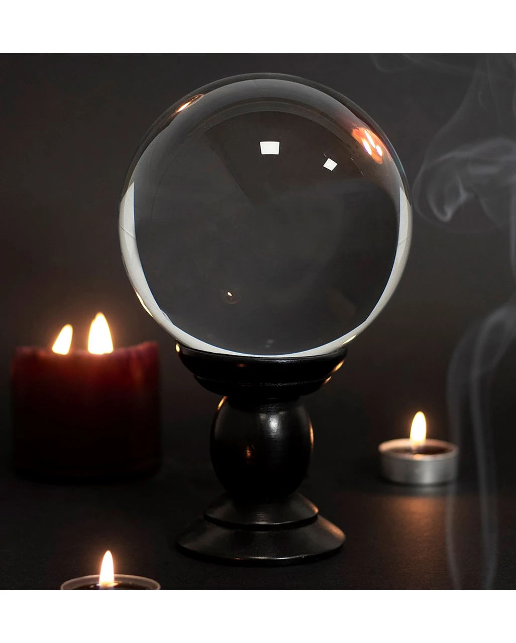 Große Wahrsage-Kugel Mit Ständer 13cm Ø 2 Große Wahrsage-Kugel Mit Ständer 13cm Ø – Bild 2
