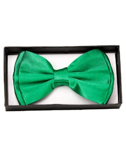 Grüne Satin Fliege Deluxe