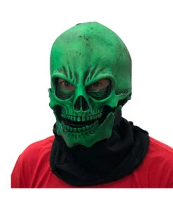 Grüne Totenkopf Maske UV Aktiv -Schattenfest Verkäufe gruene totenkopfmaske uv aktiv gruene totenschaedel maske schwarzlicht aktiv 37370 003