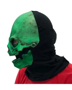 Grüne Totenkopf Maske UV Aktiv -Schattenfest Verkäufe gruene totenkopfmaske uv aktiv gruene totenschaedel maske schwarzlicht aktiv 37370 004