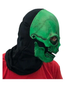 Grüne Totenkopf Maske UV Aktiv -Schattenfest Verkäufe gruene totenkopfmaske uv aktiv gruene totenschaedel maske schwarzlicht aktiv 37370 005