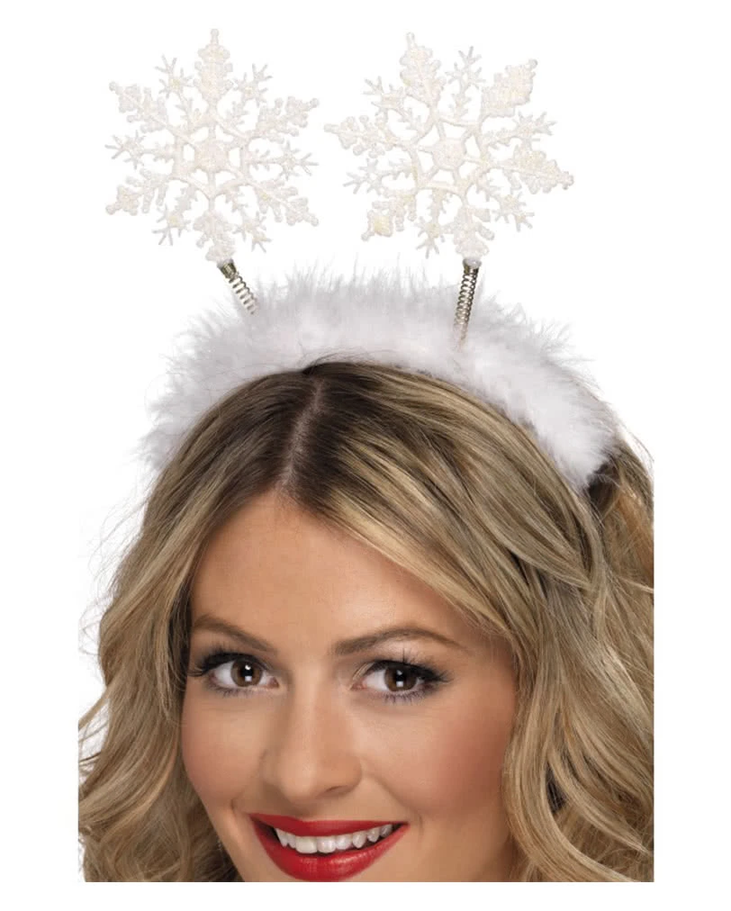 Haarreif Mit Schneeflocken 1 Haarreif Mit Schneeflocken