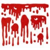 Halloween 3D Blut Fenster Dekoration