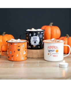 Halloween Emaille Tasse 5 Halloween Emaille Tasse -Schattenfest Verkäufe halloween emaille tasse halloween homeware halloween enamel mug halloween lieblingstasse 51677 03