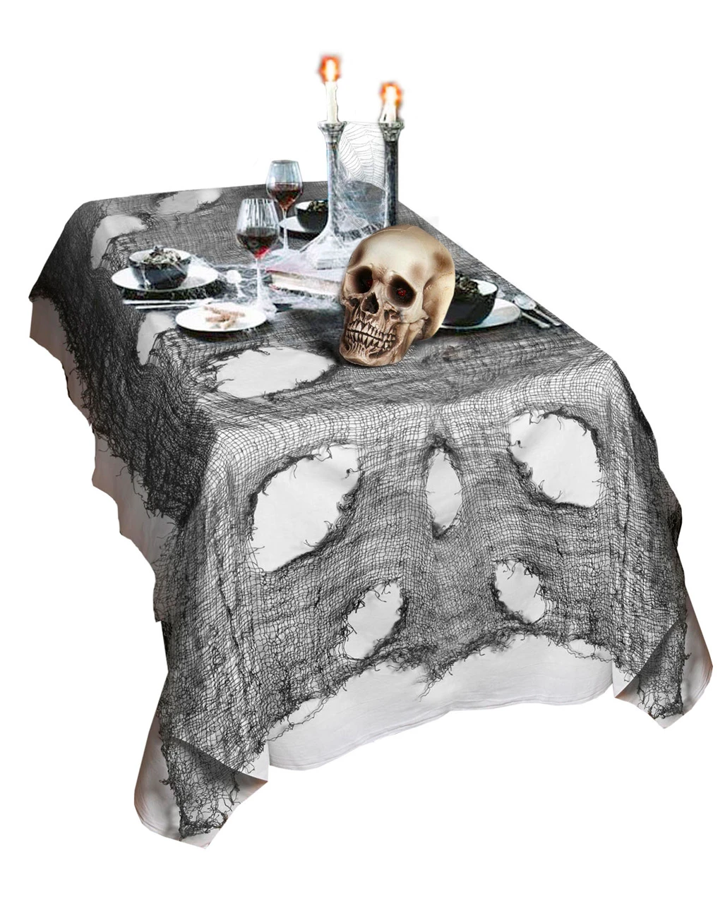 Halloween Fetzenstoff Schwarz 1 Halloween Fetzenstoff Schwarz