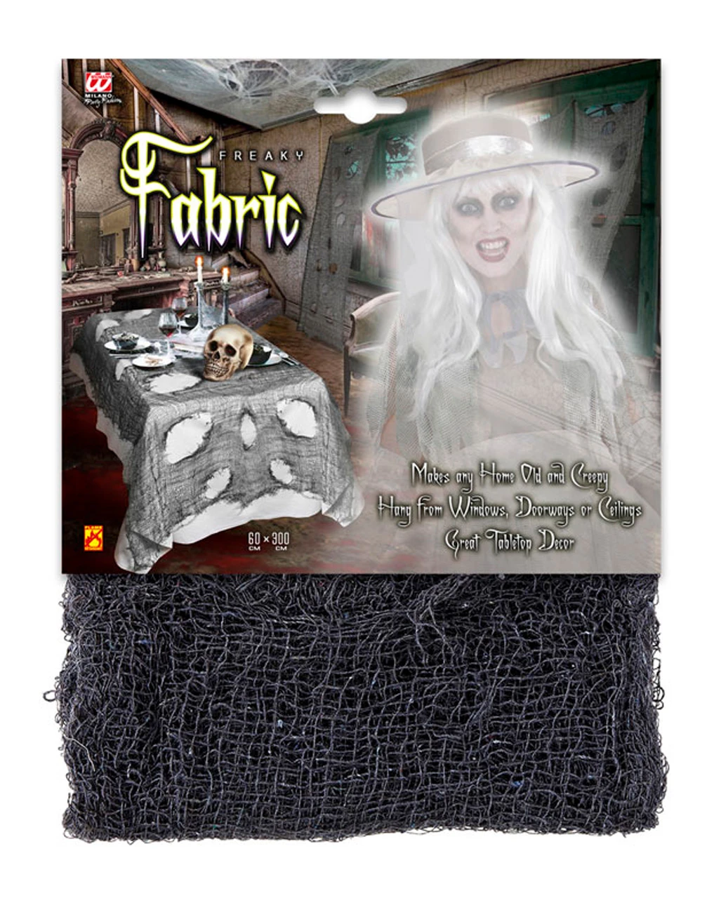 Halloween Fetzenstoff Schwarz 3 Halloween Fetzenstoff Schwarz – Bild 3