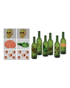 Halloween Flaschen Etiketten 6 St. 5 Halloween Flaschen Etiketten 6 St. -Schattenfest Verkäufe halloween flaschen etiketten halloween flaschen aufkleber halloween bottle labels 39323 03