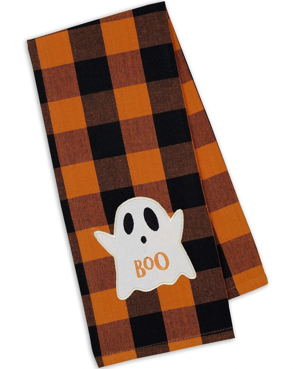 Halloween Geschirrtuch Geist & Karo Motiv 1 Halloween Geschirrtuch Geist & Karo Motiv