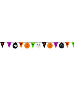 Halloween Girlande Mit Wimpel & Ballons -Schattenfest Verkäufe halloween girlande mit wimple und ballons halloween garland w flags and balloons 51725 02
