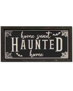 Halloween Wandbild "Home Sweet Haunted Home" 40cm