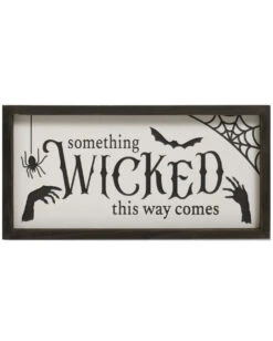 Halloween Wandbild "Something Wicked This Way Comes" 40cm