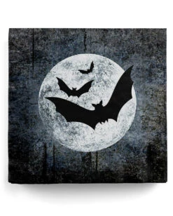 Halloween Servietten Mond & Fledermäuse 20 St.