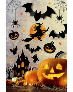 Halloween Silhouetten Wand Sticker -Schattenfest Verkäufe halloween silhouetten wand sticker halloween silhouettes wand sticker schatten sticker halloween motive 53248 2