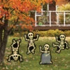 Halloween Skelett Gartenstecker 4 St.