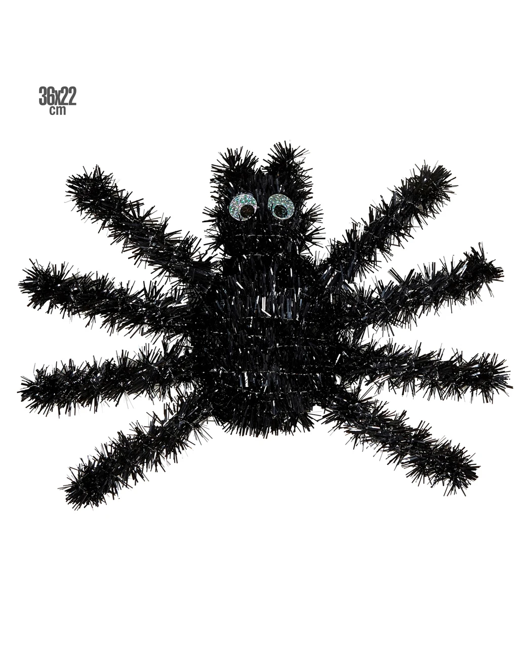 Halloween Spinne Aus Lametta 1 Halloween Spinne Aus Lametta