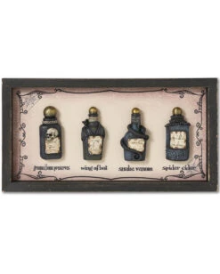 Halloween Wandbild Giftflaschen
