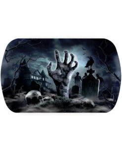 Halloween Zombie Friedhof Tablett