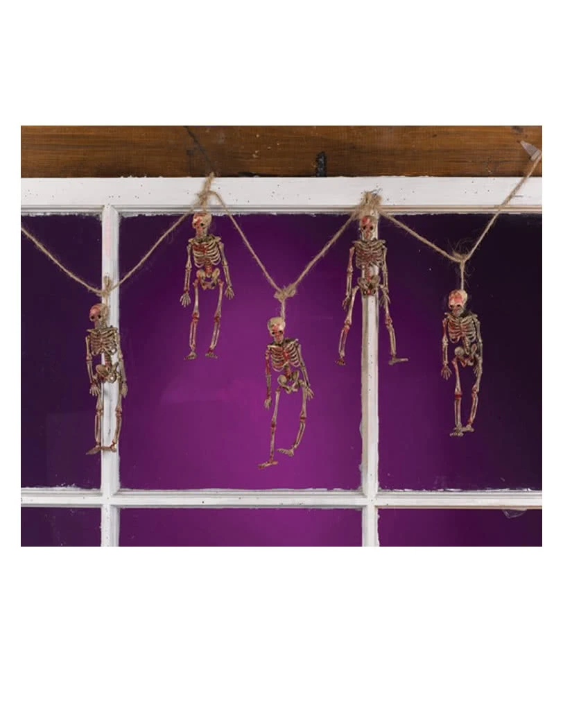 Scary Skelett Girlande 182cm 2 Scary Skelett Girlande 182cm – Bild 2