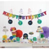Happy Birthday Party Deko Set Regenbogen 17-teilig