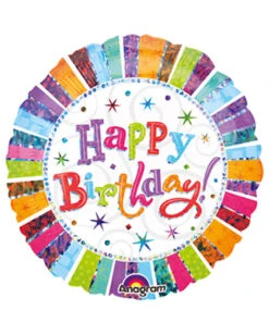 Happy Birthday Ballon Rund