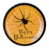 Happy Halloween Pappteller Mit Spinne 8 St.