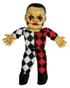 Hellequin Geisterpuppe Mit Sound -Schattenfest Verkäufe hellqeuin geisterpuppe mit sound haloween hellequin doll with sound 39020