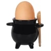 Hexenkessel Mit Löffel Als Eierbecher