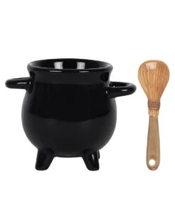 Hexenkessel Mit Löffel Als Eierbecher -Schattenfest Verkäufe hexenkessel mit loeffel als eierbecher witches cauldron egg cup with spoon halloween tischdeko 50656 03