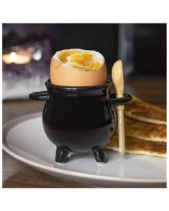 Hexenkessel Mit Löffel Als Eierbecher -Schattenfest Verkäufe hexenkessel mit loeffel als eierbecher witches cauldron egg cup with spoon halloween tischdeko 50656 05