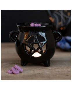 Hexenkessel Pentagramm Duftöl Lampe -Schattenfest Verkäufe hexenkessel pentagramm duftlampe gothic duftlampe pentagram cauldron oil burner gothic deko 51987 03