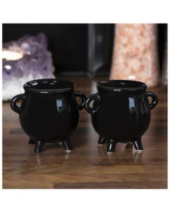 Hexenkessel Salz & Pfeffer Set -Schattenfest Verkäufe hexenkessel salz und pfeffer streuer witches cauldron salt and pepper cruet set 50655 03